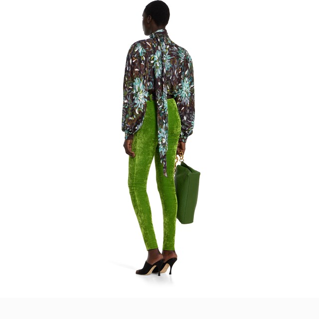 Printed silk twill shirt - image 2