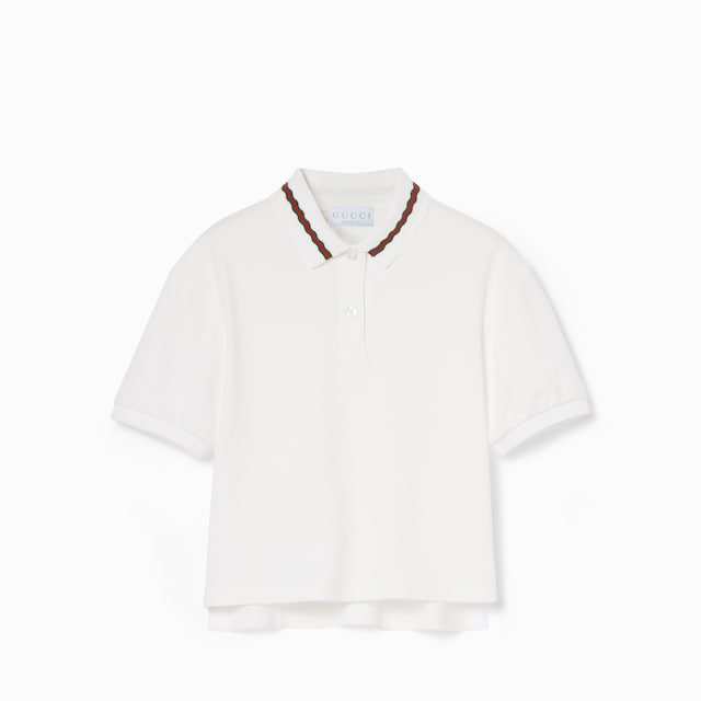 Children's cotton polo shirt