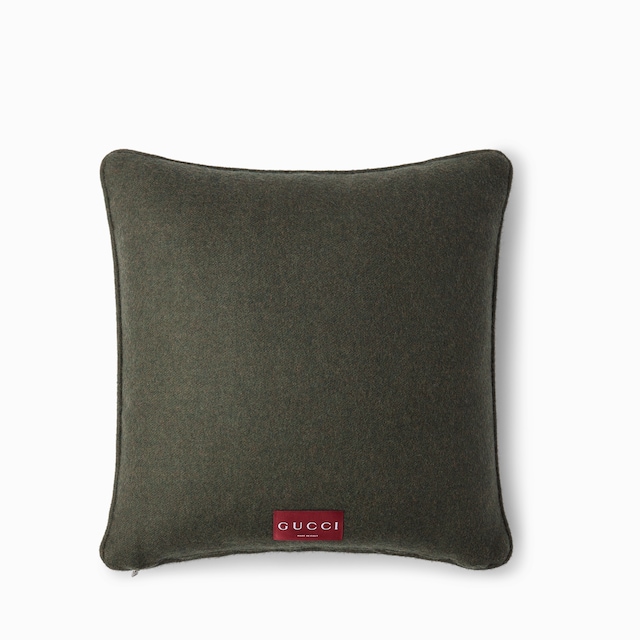 وسادة من جاكارد الصوف والكشمير بنقش GG