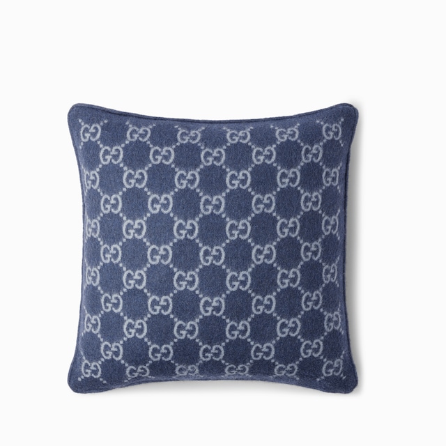 وسادة من جاكارد الصوف والكشمير بنقش GG