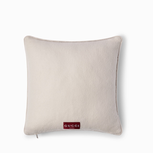 وسادة من جاكارد الصوف والكشمير بنقش GG