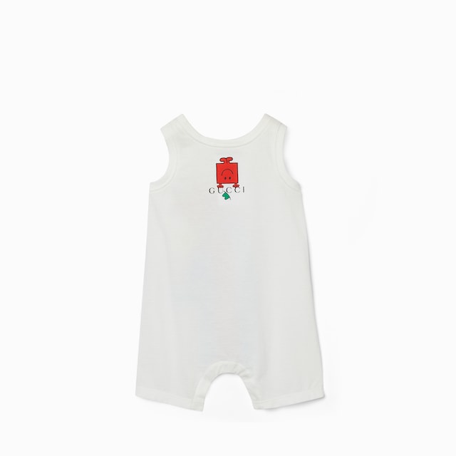 Baby cotton one-piece with print