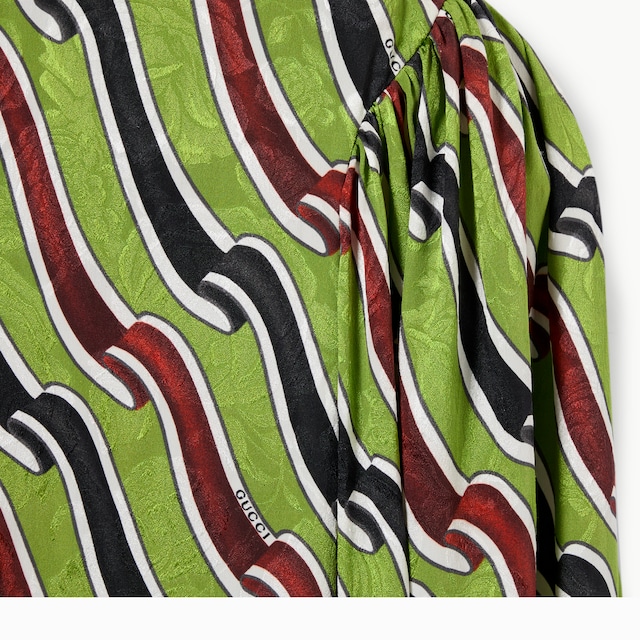 Printed silk dress