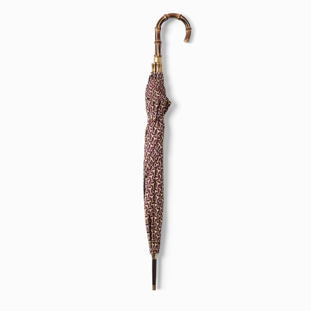 Horsebit print nylon umbrella