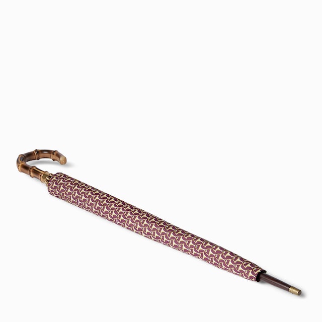 Horsebit print nylon umbrella