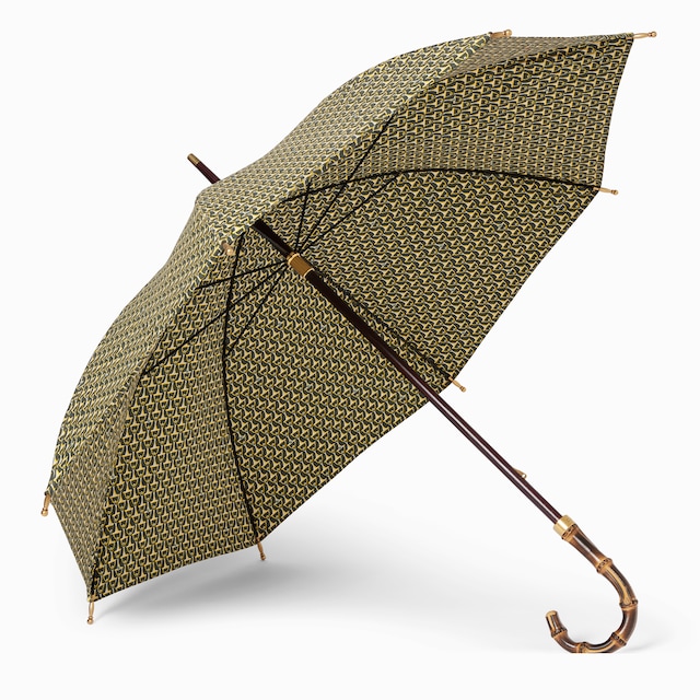 Horsebit print nylon umbrella