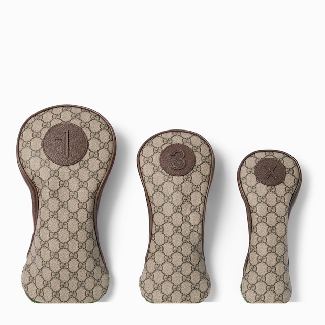 Custodia per mazze da golf con motivo GG, set da tre