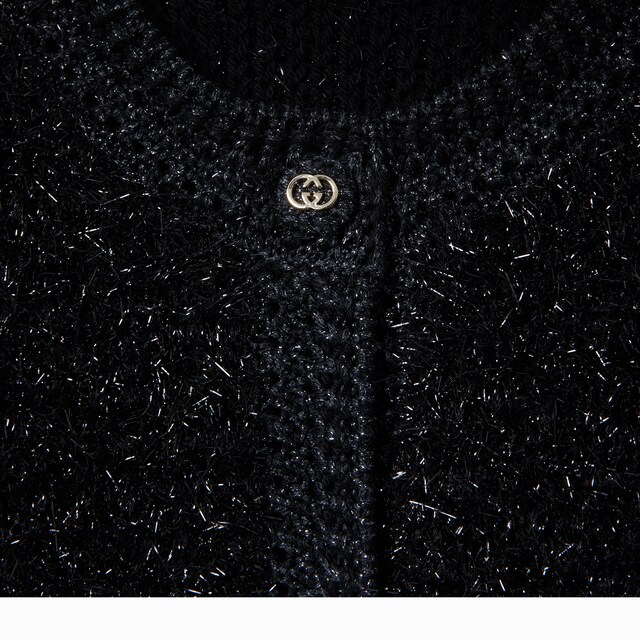 Shiny chunky wool cardigan - image 4