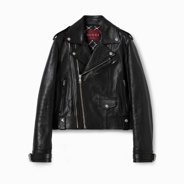 Soft shiny leather jacket 