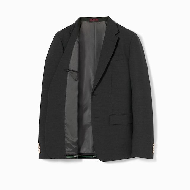 Single-breasted selvedge wool jacket