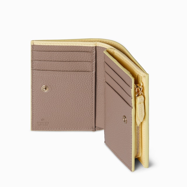 Bi-colour GG Marmont small wallet