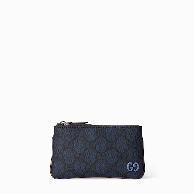 キーポーチ ボルドー トリム