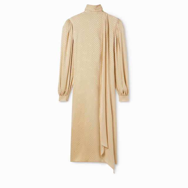 Diagonal GG silk jacquard dress