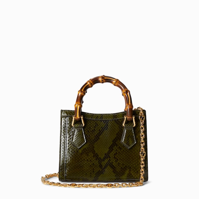 Gucci Diana python small tote bag