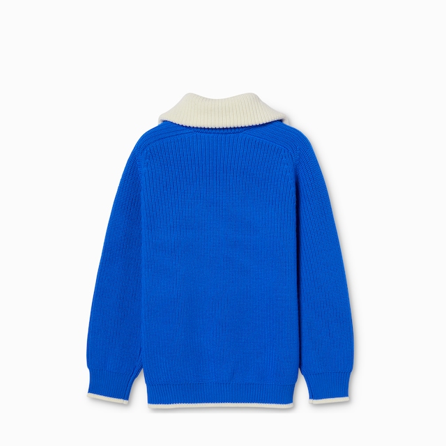 Children's wool polo sweater