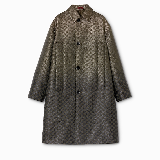 GG canvas lamé coat