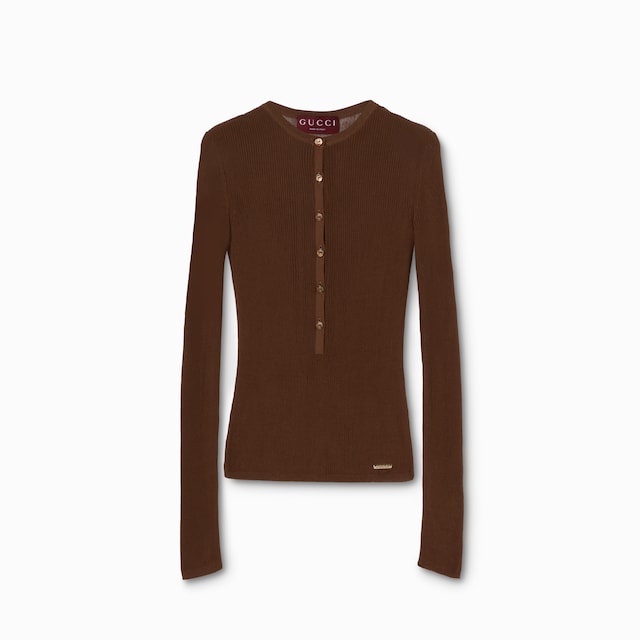 Fine cotton rib cardigan