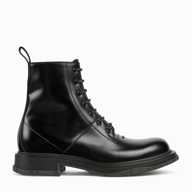 토널 로고 남성 레이스업 부츠