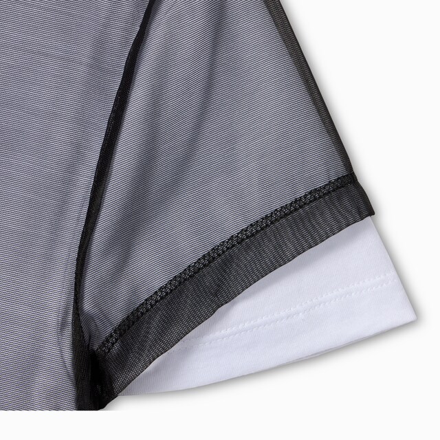 Double layered jersey T-shirt with print