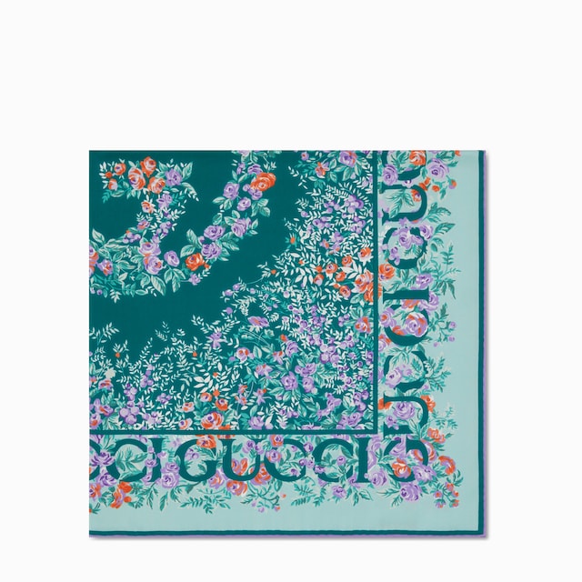 Carré in twill di seta stampato