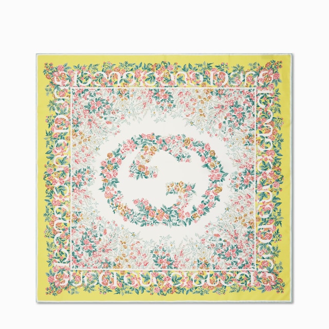 프린트 실크 트윌 까레