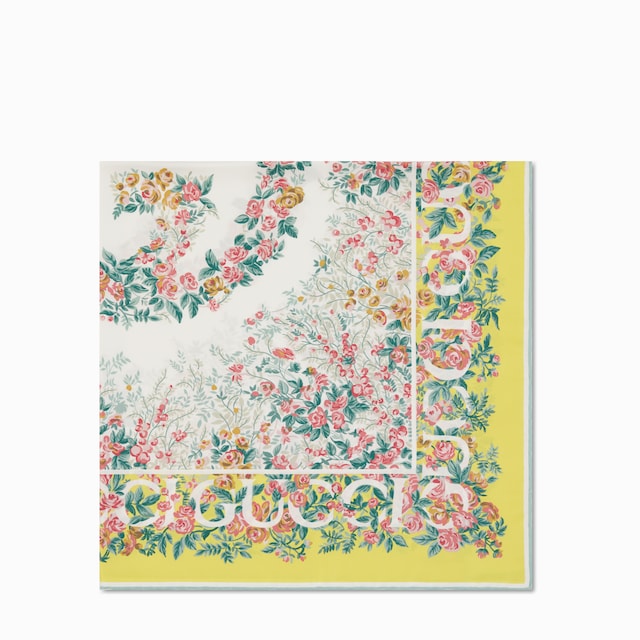 프린트 실크 트윌 까레