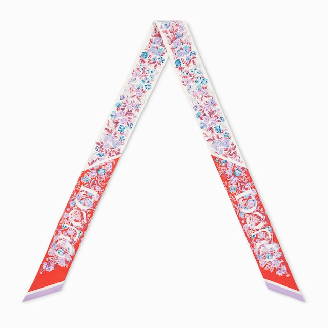 프린트 실크 트윌 리본