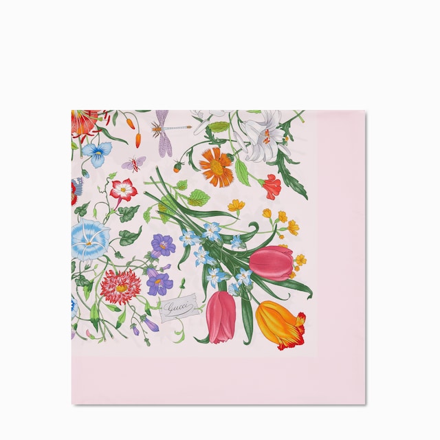 Carré in twill di seta stampato