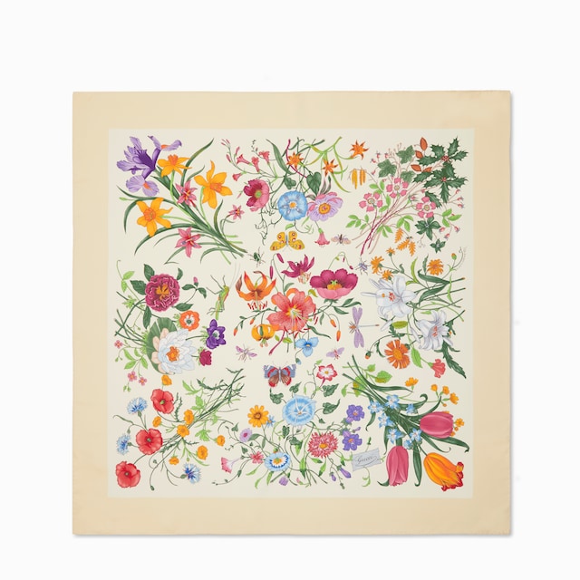 Carré in twill di seta stampato