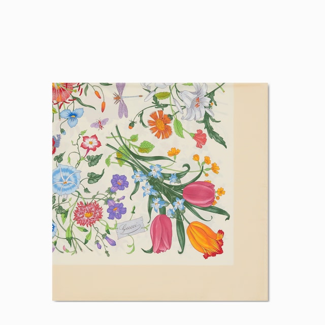 Carré in twill di seta stampato