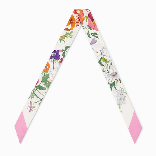 프린트 실크 트윌 리본