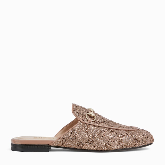 Mules Princetown avec cristaux pour femme