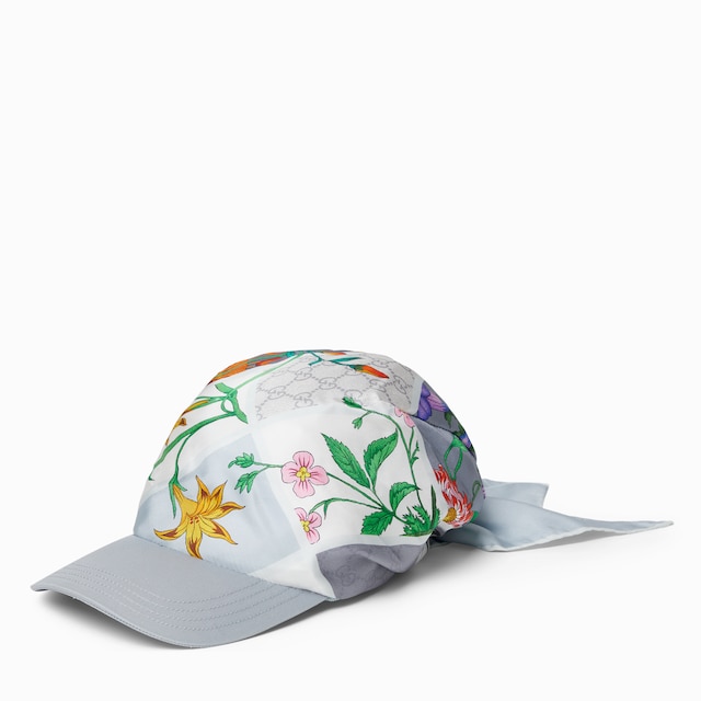 Casquette en soie à imprimé