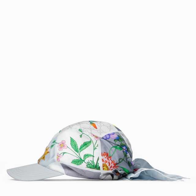 Casquette en soie à imprimé