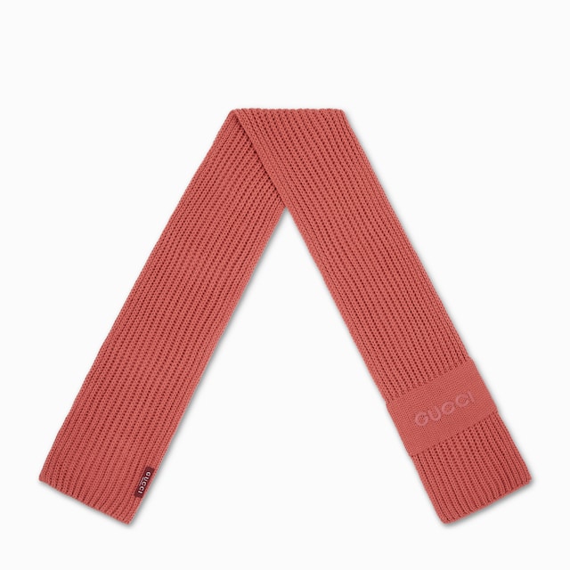 Bufanda de lana y cashmere con bordado