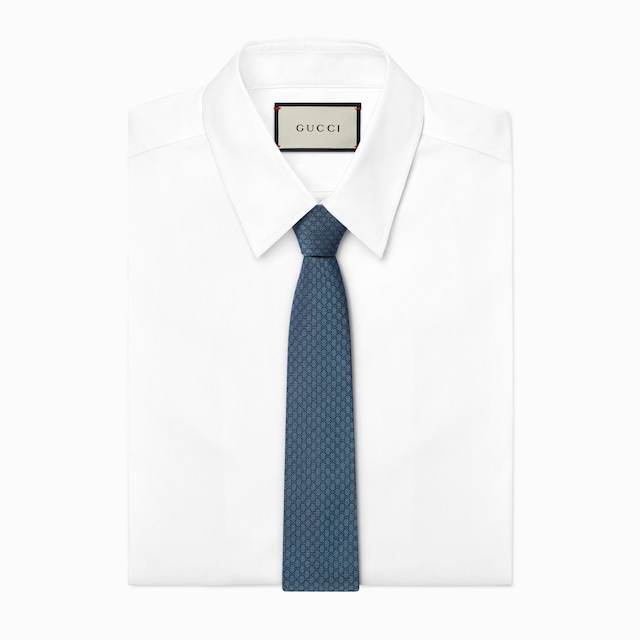 GG silk jacquard tie