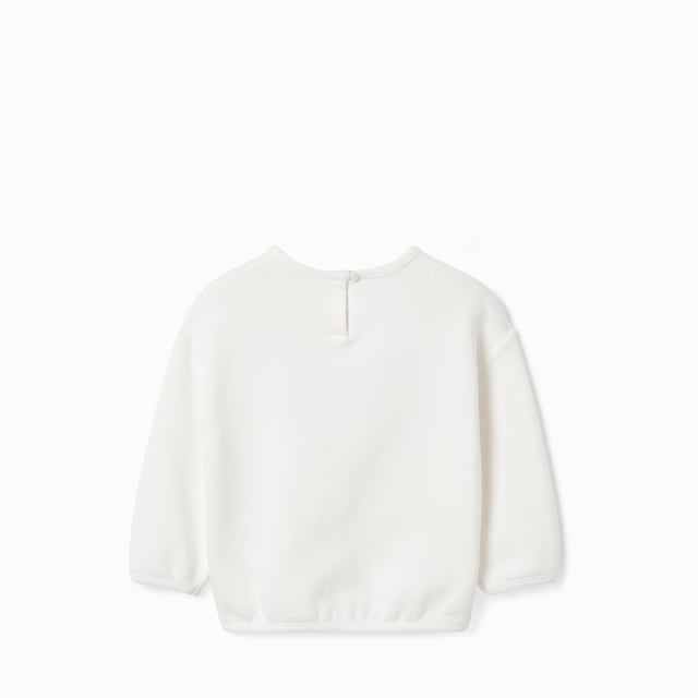 Baby cotton sweatshirt with print