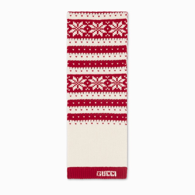 Children's scarf with Gucci logo