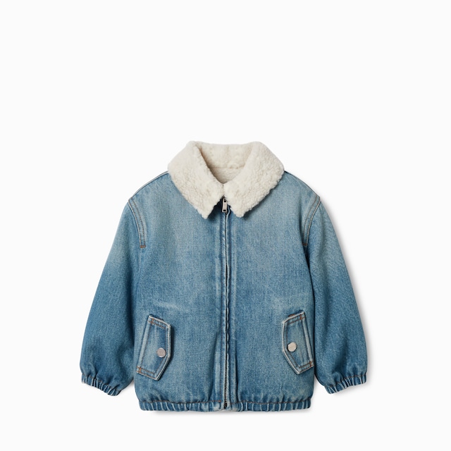 Baby denim bomber jacket