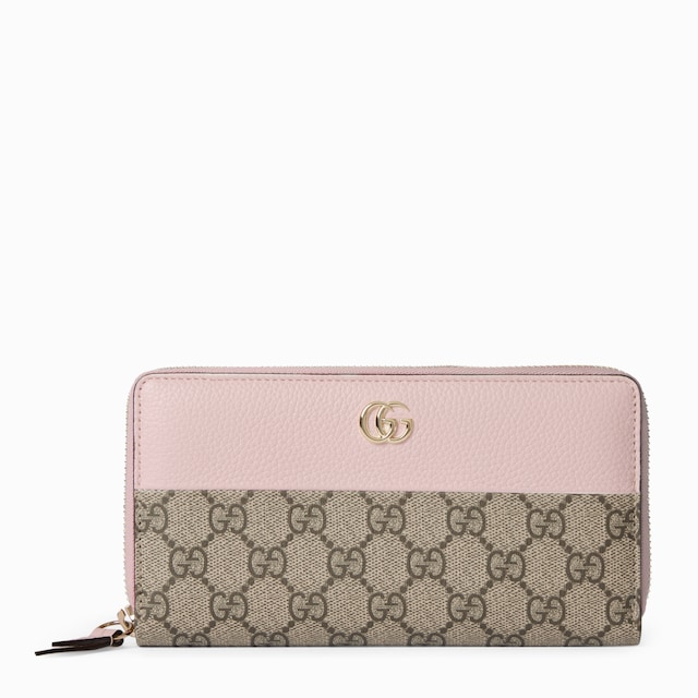 GG Marmont bi-color zip around wallet