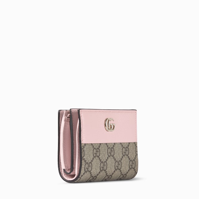 Bi-colour GG Marmont small wallet