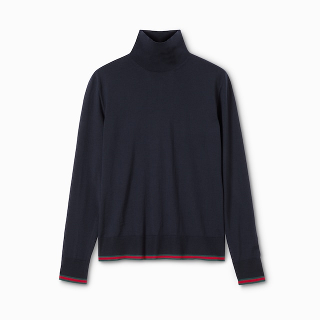 Fine knit wool turtleneck