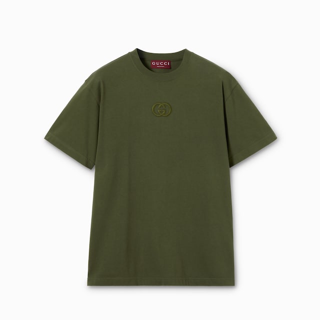 Cotton jersey T-shirt with embroidery