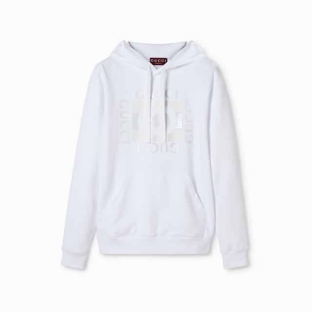 Sweat-shirt en jersey de coton à imprimé