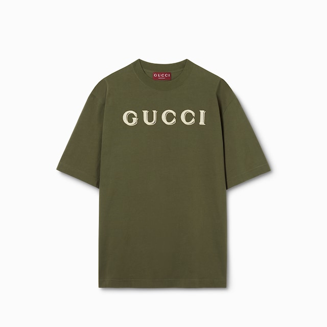 Cotton jersey T-shirt with embroidery