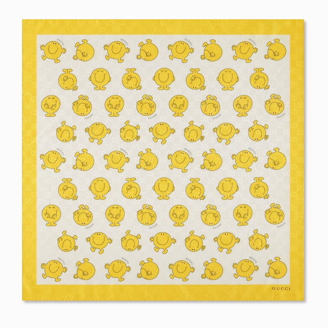 Children's printed GG silk bandana