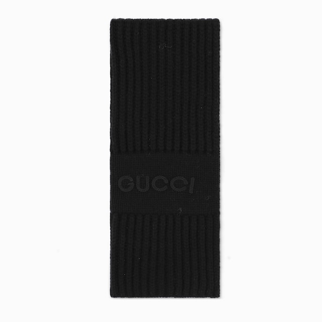 Bufanda de lana y cashmere con bordado