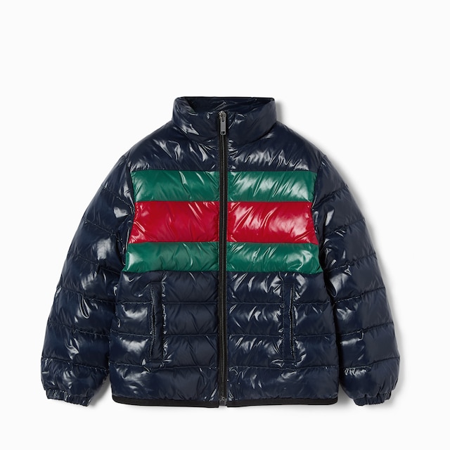 Children's padded jacket with Web