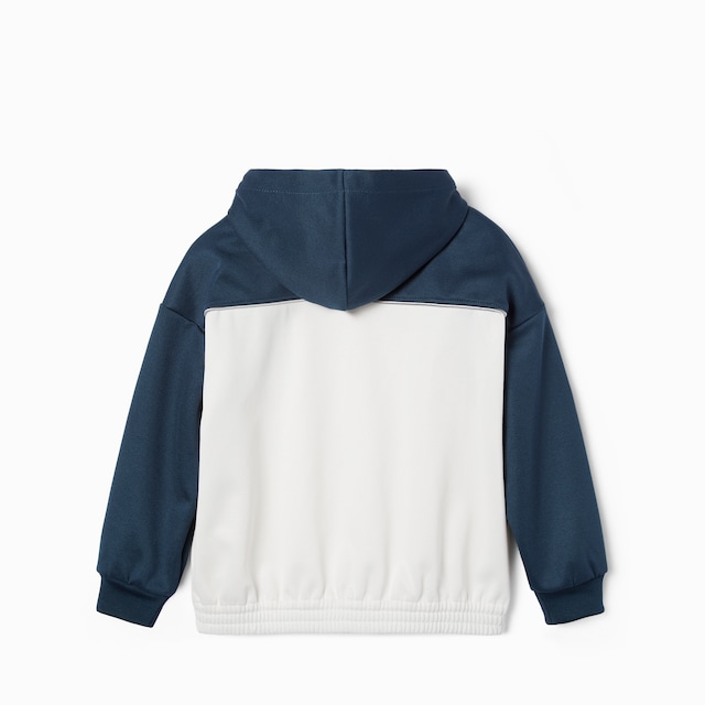 Children's jersey hooded zip jacket