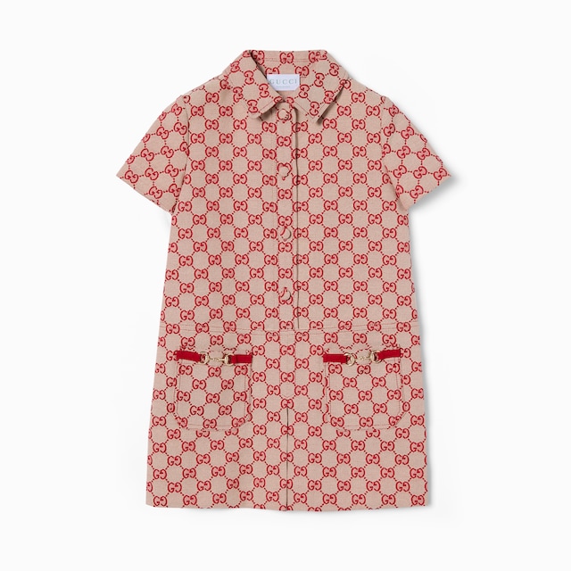Children's GG canvas dress